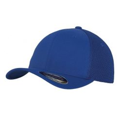 Czapka Z Daszkiem Tactel Mesh. Niebieskie czapki damskie FLEXFIT, bez wzorów, z meshu. Za 83.99 zł.