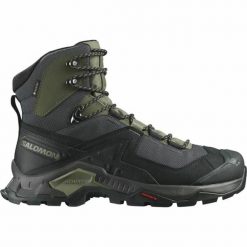 Buty górskie Salomon Quest Element Gore-Tex. Czarne trekkingi męskie Salomon, z gore-texu, za kostkę, bez zapięcia. Za 944.00 zł.