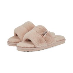 Klapki Puma Fluff Solo, Różowy, Kobiety. Czerwone klapki damskie Puma, bez wzorów, z poliesteru, bez obcasa, bez zapięcia. Za 290.00 zł.