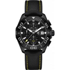 ZEGAREK TAG HEUER AQUARACER CAY218A.FC6361. Czarne zegarki męskie TAG HEUER, bez wzorów, z koronki, ceramiczne. Za 16,590.00 zł.