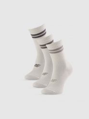 4F Skarpetki długie (3-pack) damskie - białe 35-38. Białe skarpetki damskie 4F, bez wzorów. Za 69.99 zł.