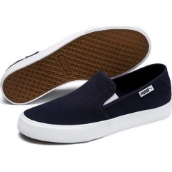 Puma tenisówki męskie Bari Slipon Peacoat White 47. Białe trampki męskie Puma, bez wzorów, sportowe, bez zapięcia. W wyprzedaży za 199.00 zł.