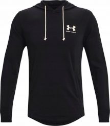 Under Armour Bluza męska Under Armour UA Rival Terry LC HD czarna 1370401 001 2XL. Czarne bluzy męskie Under Armour, m, bez wzorów, bez ramiączek, bez kaptura. Za 119.00 zł.