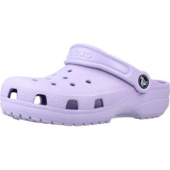 Sandały CROCS CLASSIC CLOG K Fioletowy. Fioletowe sandały damskie Crocs, bez wzorów, z gumy, bez zapięcia. Za 188.99 zł.