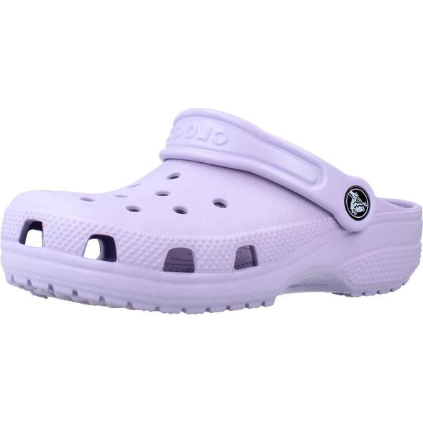 Sandały CROCS CLASSIC CLOG K Fioletowy. Fioletowe sandały damskie Crocs, bez wzorów, z gumy, bez zapięcia. Za 159.00 zł.