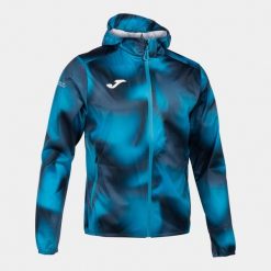 Kurtka do biegania męska Joma R-Trail Nature Raincoat. Niebieskie kurtki sportowe męskie Joma, m, bez wzorów, bez kaptura, do biegania. Za 289.99 zł.