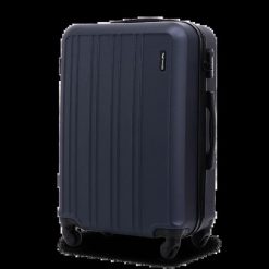 Walizka średnia Wings 24" HARRIER Blue. Niebieskie walizki damskie Wings, bez wzorów, z materiału, średnie. Za 159.90 zł.