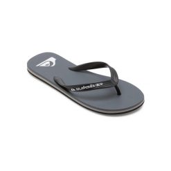 Klapki dla Mężczyzn MOLOKAI CORE. Szare klapki męskie Quiksilver, bez wzorów, z gumy, bez zapięcia. Za 89.99 zł.