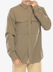 Koszula podróżnicza męska Fjallraven Abisko Trekking Shirt. Zielone koszule męskie Fjällräven, m, bez wzorów, z elastanu, bez kołnierzyka, bez ramiączek. Za 608.40 zł.