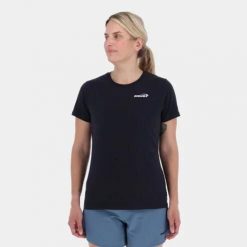 Koszulka bawełniana damska Inov-8 Graphic T-Shirt Mont Blanc. Szare bluzki damskie Inov-8, bez wzorów, z bawełny, sportowe, bez kołnierzyka, bez ramiączek. Za 98.99 zł.
