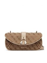 Guess Torebka Jessa HWJG83 62200 Beżowy. Brązowe listonoszki damskie Guess, z aplikacjami, z materiału, bez dodatków. Za 659.99 zł.