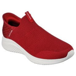 Buty sportowe męskie Skechers Ultra Flex 3.0 Smo. Brązowe buty sportowe męskie Skechers, bez wzorów, bez zapięcia, trekkingowe. Za 490.00 zł.