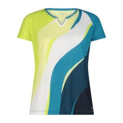 Koszulka damska turystyczna CMP 35N6666. Zielone koszulki sportowe damskie CMP, m, bez wzorów, bez ramiączek. W wyprzedaży za 125.99 zł.