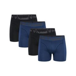 Bokserki Hummel Marston (x4). Czarne bokserki męskie Hummel, bez wzorów, z bawełny. Za 193.50 zł.