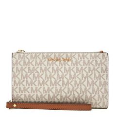 Portfel MICHAEL Michael Kors. Brązowe portfele damskie MICHAEL Michael Kors. Za 669.99 zł.
