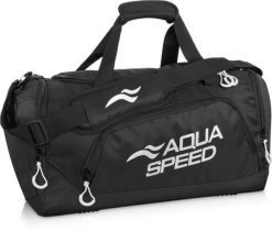 Torba sportowa pływacka na ramię 35l Aqua Speed. Czarne torby na ramię męskie Aqua-Speed, bez wzorów, z materiału, na ramię. Za 94.99 zł.