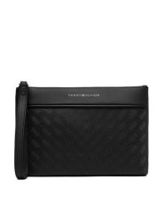 Tommy Hilfiger Saszetka Th Modern Monogram Pouch AM0AM14826 Czarny. Czarne saszetki i nerki męskie Tommy Hilfiger, ze skóry. Za 329.99 zł.