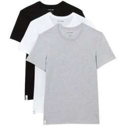 T-shirt męski sportowy Lacoste TH3451-00-BXY 3pack. Koszulki sportowe męskie Lacoste, m, bez wzorów, bez ramiączek, na fitness i siłownię. Za 219.00 zł.