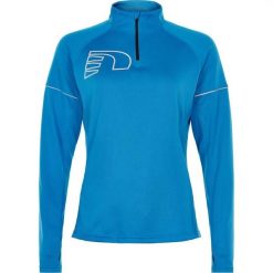 Bluza damska Newline core zip neck. Niebieskie bluzy damskie Newline, s, bez wzorów, eleganckie, bez ramiączek, bez kaptura. Za 303.00 zł.