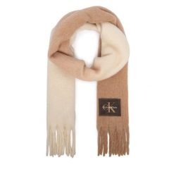Szalik Calvin Klein. Brązowe szaliki damskie Calvin Klein, bez wzorów. Za 329.99 zł.