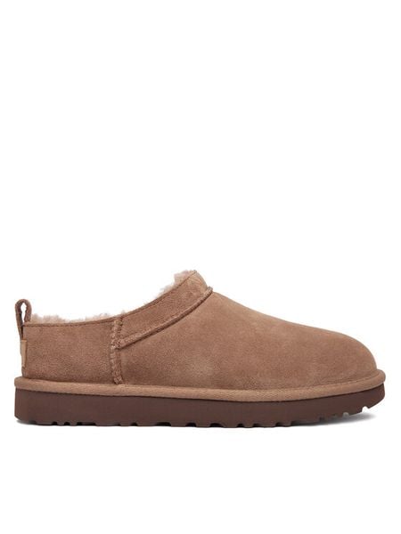 Ugg Śniegowce W Classic Micro 1173891 Beżowy. Brązowe śniegowce damskie UGG, ze skóry, bez zapięcia. Za 679.99 zł.