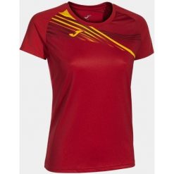 Damska koszulka sportowa Joma Elite X Czerwona - oddychająca i elastyczna. Czarne koszulki sportowe damskie Joma, bez wzorów, z elastanu, bez ramiączek, do biegania. Za 169.99 zł.