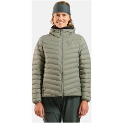 Kurtka puchowa Odlo Jacket insulated X-ALP PACKABLE DOWN. Szare kurtki męskie ODLO, bez wzorów, z puchu, sportowe, bez kaptura. Za 1,169.99 zł.