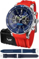 Zegarek Vostok Europe Zegarek męski Vostok Europe 6S21-511A772SR czerwony. Czerwone zegarki męskie Vostok Europe, bez wzorów. Za 3,820.00 zł.