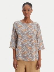 Weekend Max Mara Bluzka 2615111142 Niebieski Relaxed Fit. Niebieskie bluzki damskie Weekend Max Mara, bez wzorów, z jedwabiu, bez kołnierzyka, bez ramiączek. Za 1,099.00 zł.