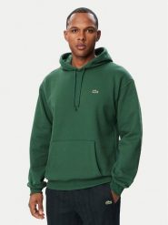 Lacoste Bluza SH8863 Zielony Regular Fit. Zielone bluzy męskie Lacoste, m, bez wzorów, z bawełny, bez ramiączek, bez kaptura. Za 639.99 zł.