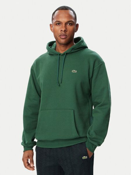 Lacoste Bluza SH8863 Zielony Regular Fit. Zielone bluzy męskie Lacoste, m, bez wzorów, z bawełny, bez ramiączek, bez kaptura. Za 639.99 zł.