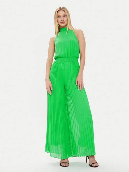 Morgan Kombinezon 241-PIMANIA Zielony Regular Fit. Zielone sukienki damskie Morgan, bez wzorów, z syntetyku, bez kołnierzyka, bez ramiączek. Za 289.99 zł.