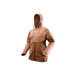 Kurtka wodoodporna NH500 brązowa męska. Brązowe kurtki męskie QUECHUA, m, bez wzorów, z materiału, bez kaptura. Za 129.99 zł.