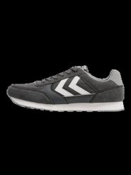 Hummel Trampki HML PARLERMO CORE z oddychającą cholewką – CASTLE ROCK. Szare trampki męskie Hummel, bez wzorów, z dzianiny, rockowe, bez zapięcia. Za 262.68 zł.