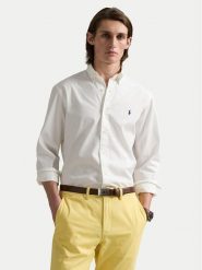 Polo Ralph Lauren Koszula 710937993008 Biały Custom Fit. Białe koszule męskie Polo Ralph Lauren, m, bez wzorów, z bawełny, bez kołnierzyka, bez ramiączek. Za 599.99 zł.