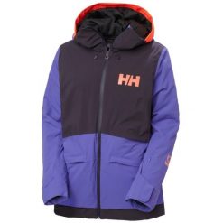 Damska kurtka narciarska Helly Hansen Powchaser 2.0. Czarne kurtki sportowe damskie Helly Hansen, na zimę, bez wzorów, bez ramiączek, bez kaptura, narciarskie. W wyprzedaży za 1,251.00 zł.