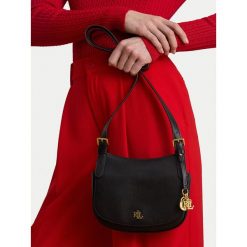 Torebka LAUREN RALPH LAUREN. Czarne listonoszki damskie Lauren Ralph Lauren, bez wzorów, bez dodatków. Za 1,349.99 zł.