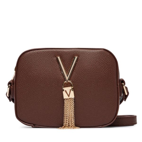 Torebka Valentino. Brązowe listonoszki damskie Valentino, bez wzorów, bez dodatków. Za 266.99 zł.