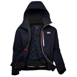 Kurtka narciarska Helly Hansen alpha lifaloft. Niebieskie kurtki sportowe męskie Helly Hansen, na zimę, m, bez wzorów, bez kaptura, narciarskie. W wyprzedaży za 2,164.50 zł.