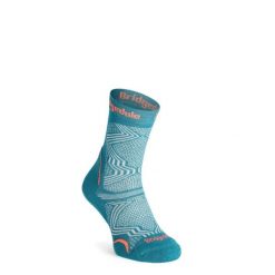 Skarpety turystyczne damskie Bridgedale Hike UL T2 Coolmax Perfo Boot. Zielone skarpetki damskie Bridgedale, bez wzorów. Za 85.99 zł.