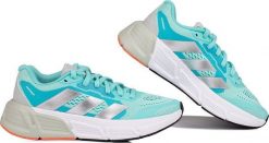 Adidas Buty damskie do biegania adidas Questar niebieskie IF4686 39 1/3. Niebieskie obuwie sportowe damskie Adidas, bez wzorów, bez zapięcia, do biegania. Za 317.42 zł.