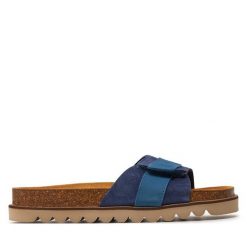 Klapki Dr. Brinkmann. Niebieskie klapki damskie Dr. Brinkmann, bez wzorów, bez obcasa, bez zapięcia. Za 319.99 zł.