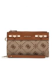 Guess Portfel Melinda Logo Slg SWJP99 02157 Brązowy. Brązowe portfele damskie Guess, z materiału. Za 299.99 zł.