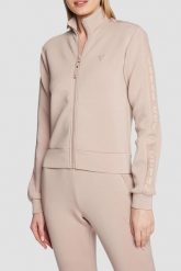 GUESS Różowa bluza damska z lampasami New Allie Scuba. Czerwone bluzy damskie Guess, s, z aplikacjami, z materiału, eleganckie, bez ramiączek, bez kaptura. W wyprzedaży za 236.99 zł.