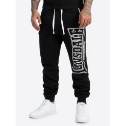 Spodnie do biegania Lonsdale Marldon. Czarne spodnie sportowe męskie Lonsdale, m, bez wzorów, z dresówki, do biegania. Za 199.50 zł.