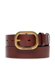 Gino Rossi Pasek Damski BLYL23003 Brązowy. Brązowe paski damskie Gino Rossi, bez wzorów, ze skóry. Za 99.99 zł.