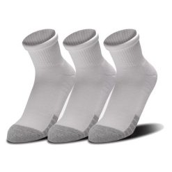 Skarpety sportowe Under Armour HEATGEAR QUARTER. Białe buty sportowe męskie Under Armour, bez wzorów. Za 89.99 zł.