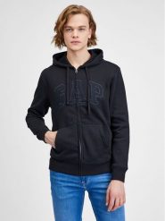 Gap Bluza 499917-06 Czarny Regular Fit. Czarne bluzy męskie GAP, m, bez wzorów, z bawełny, bez ramiączek, bez kaptura. W wyprzedaży za 139.99 zł.