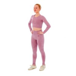 Damski zestaw sportowy Xtreme - legginsy sportowe + sportowy Croptop - Różowy. Czerwone legginsy damskie XTREME SOCKSWEAR, l, bez wzorów, na fitness i siłownię. Za 186.99 zł.