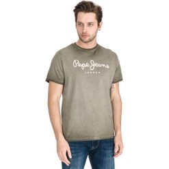 Pepe Jeans West Sir Koszulka Zielony. Zielone t-shirty męskie Pepe Jeans, s, bez wzorów, z bawełny, bez kołnierzyka, bez ramiączek. Za 152.95 zł.